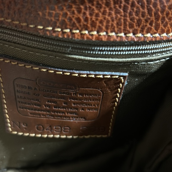 Vintage Coach Sheridan Tan Pebble Leather Durham Mini Bag - Style No. 0498 - Picture 5 of 5